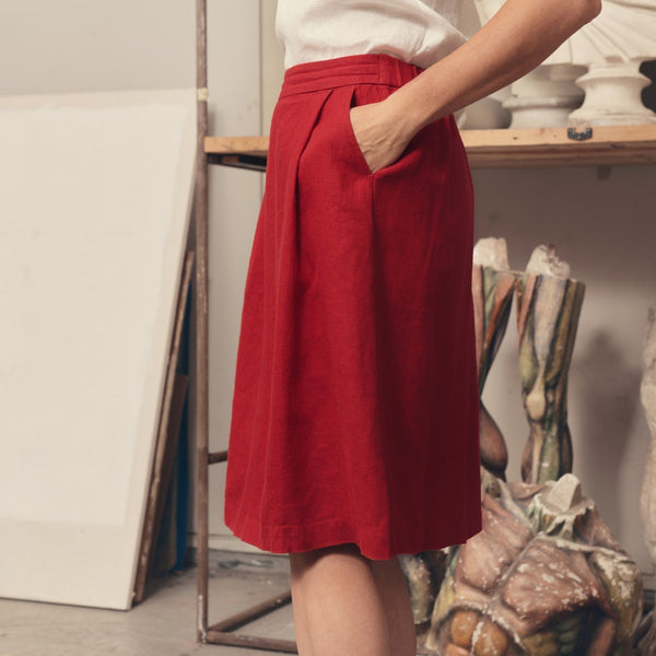 Linen Tales Lava Falls Linen Tulip Skirt