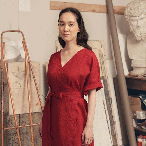 Linen Tales Lava Falls Linen Vine Dress