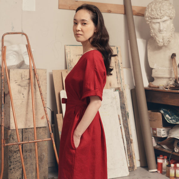 Linen Tales Lava Falls Linen Vine Dress