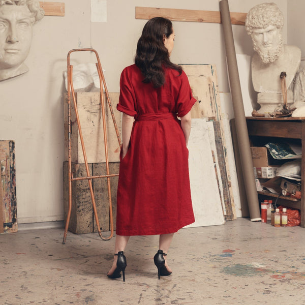 Linen Tales Lava Falls Linen Vine Dress