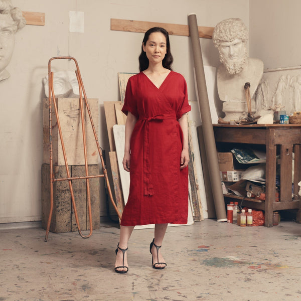 linen tales Lava Falls Linen Vine Dress