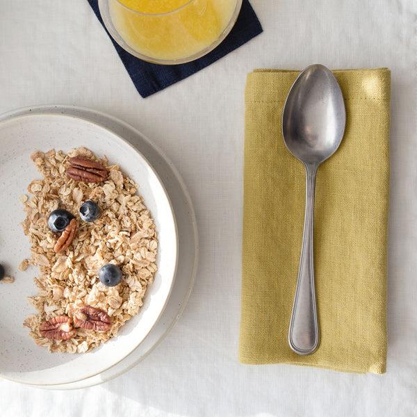 Linen Tales Lemon Curry Linen Napkins Set Of 2