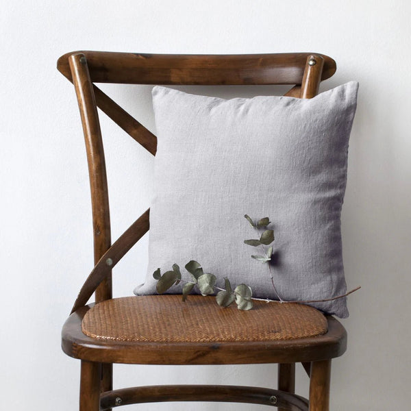 linen tales Light Grey Linen Cushion Cover