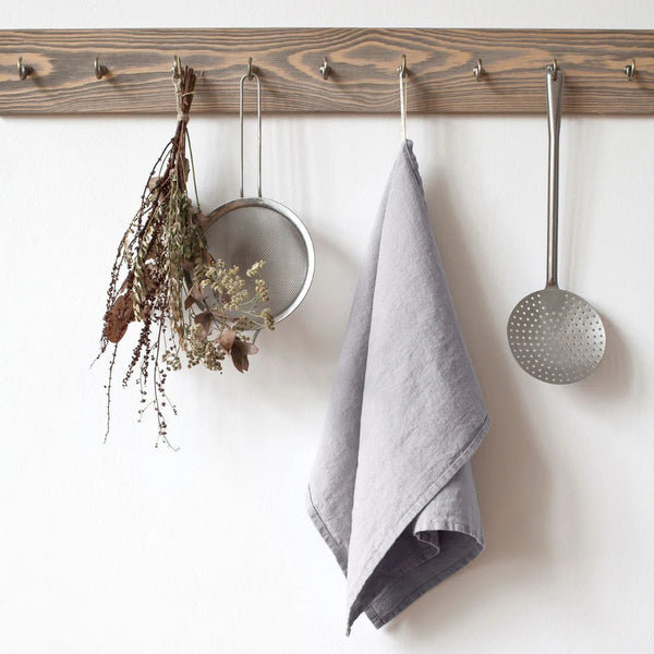 linen tales Light Grey Linen Kitchen Towel