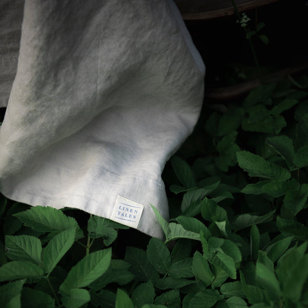 Linen Tales Light Grey Linen Tablecloth