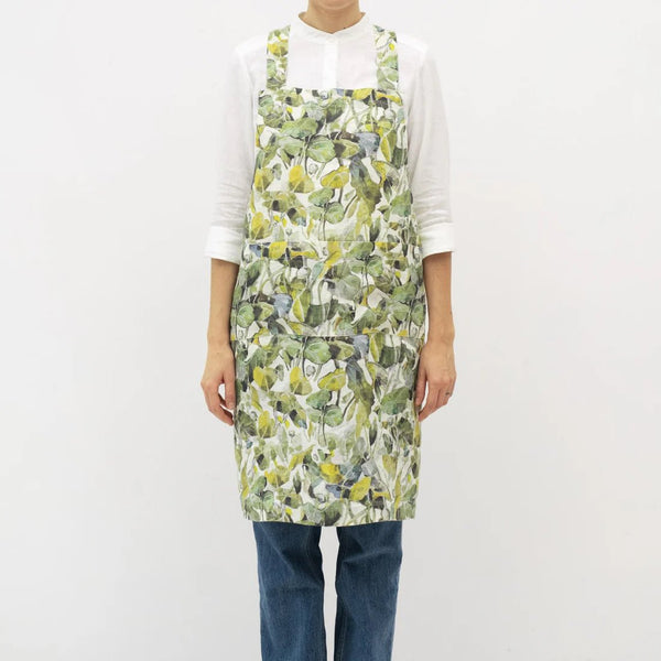 linen tales Lotus Linen Crossback Apron