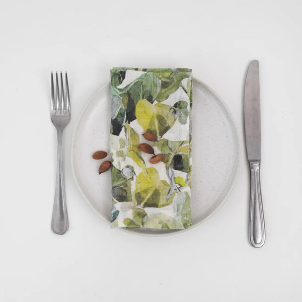 linen tales Lotus Linen Napkins Set of 2