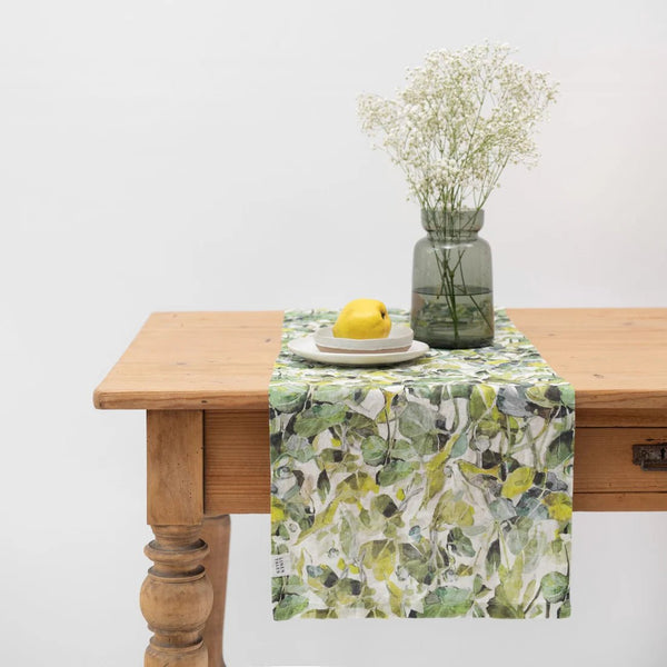 linen tales Lotus Linen Table Runner