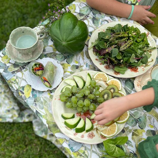 Linen Tales Lotus Linen Tablecloth