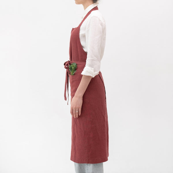 Linen Tales Marsala Linen Chef Apron