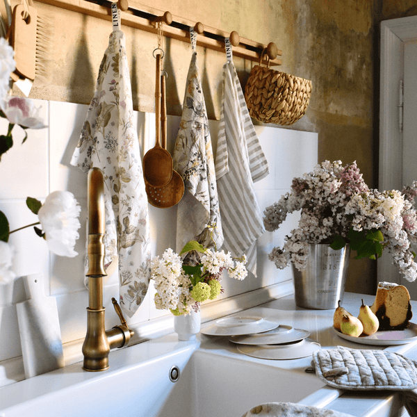 Linen Tales Meadow Linen Kitchen Towel
