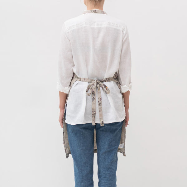Linen Tales Meadow On Natural Linen Daily Apron