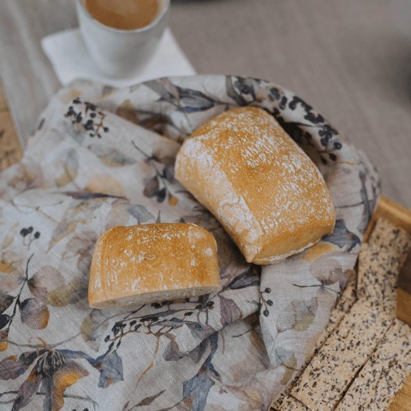 Linen Tales Meadow On Natural Linen Kitchen Towel