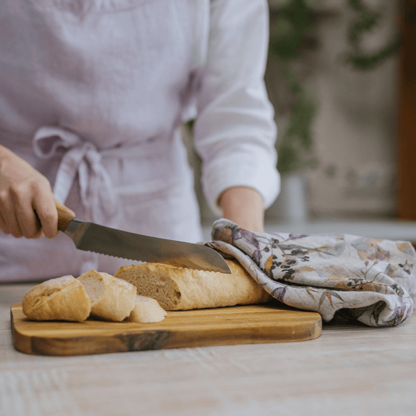 Linen Tales Meadow On Natural Linen Kitchen Towel