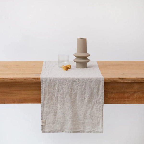 linen tales Melange Lightweight Linen Table Runner