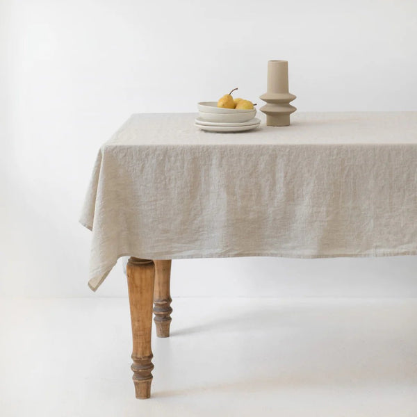 linen tales Melange Lightweight Linen Tablecloth