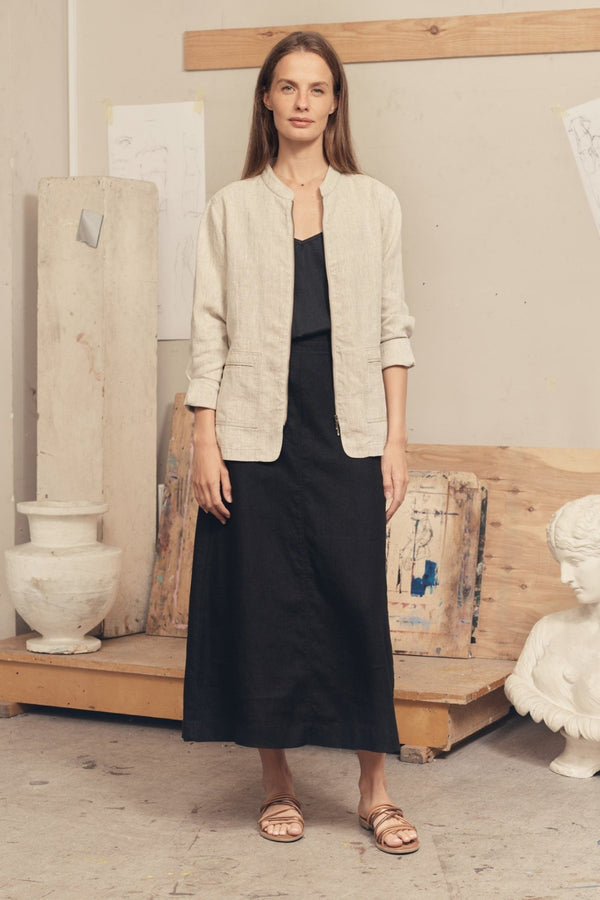 Linen Tales Melange Linen Cherry Tree Jacket