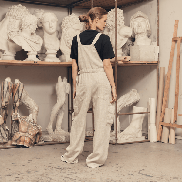 Linen Tales Melange Linen Elm Overalls