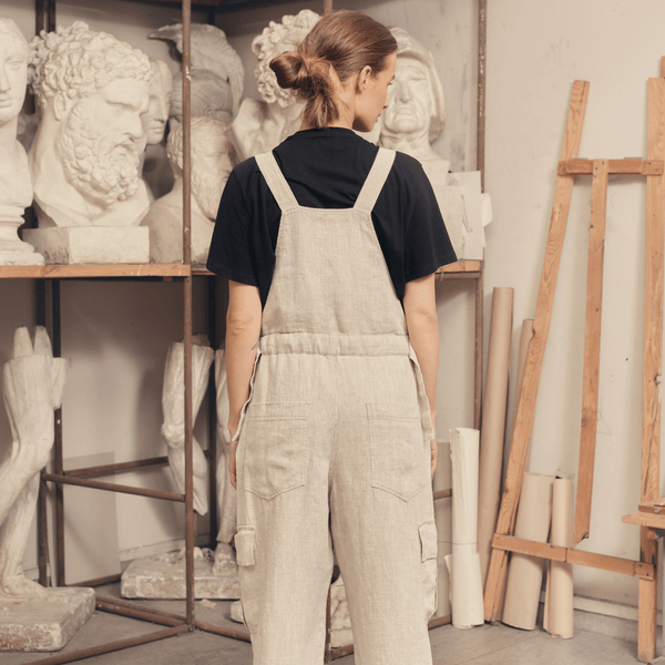 Linen Tales Melange Linen Elm Overalls