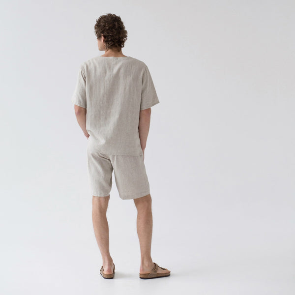 Linen Tales Melange Linen Fern Pyjama Set