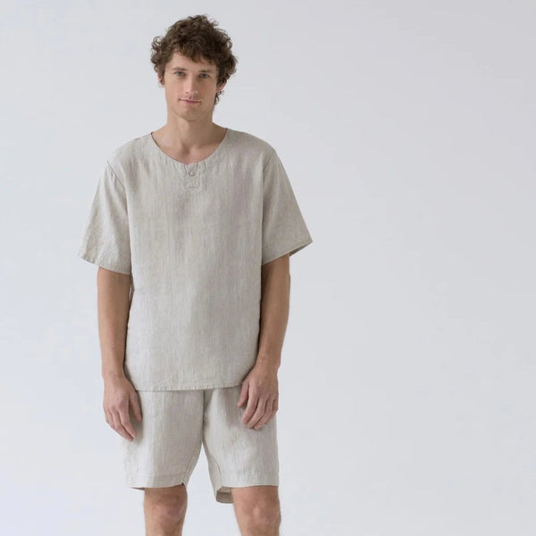 linen tales Melange Linen Fern Pyjama Set