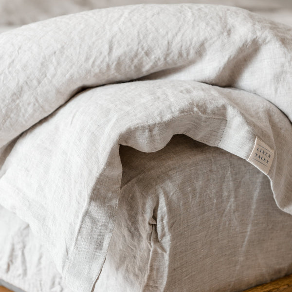 Linen Tales Melange Linen Fitted Sheet