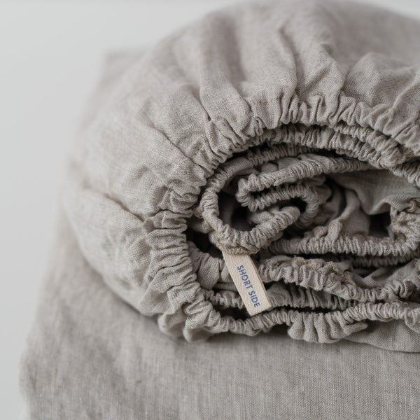 Linen Tales Melange Linen Fitted Sheet