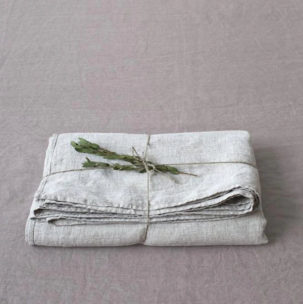 linen tales Melange Linen Flat Sheet