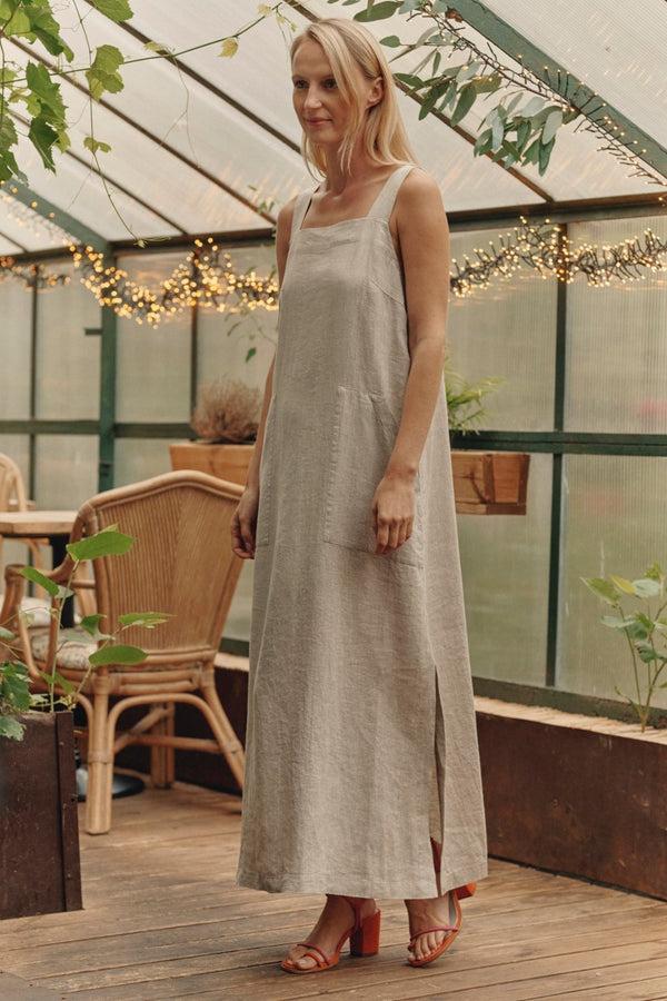 Linen Tales Melange Linen Fugue Dress