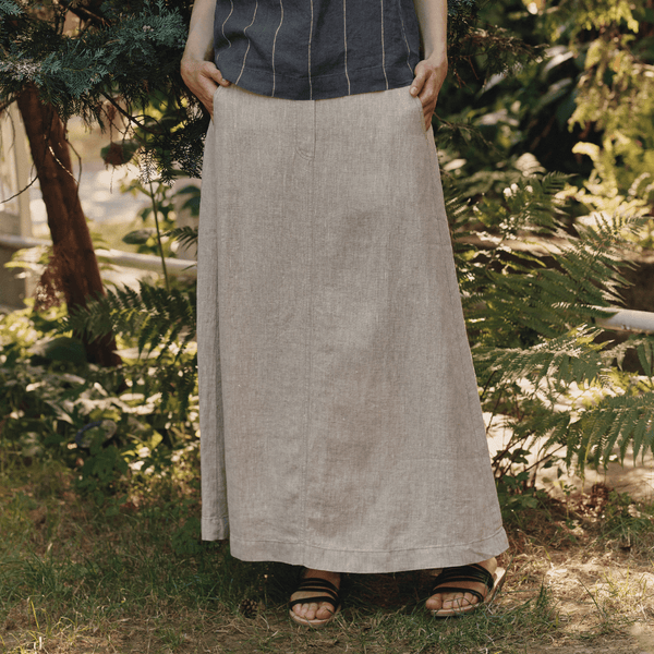 Linen Tales Melange Linen Gardenia Skirt