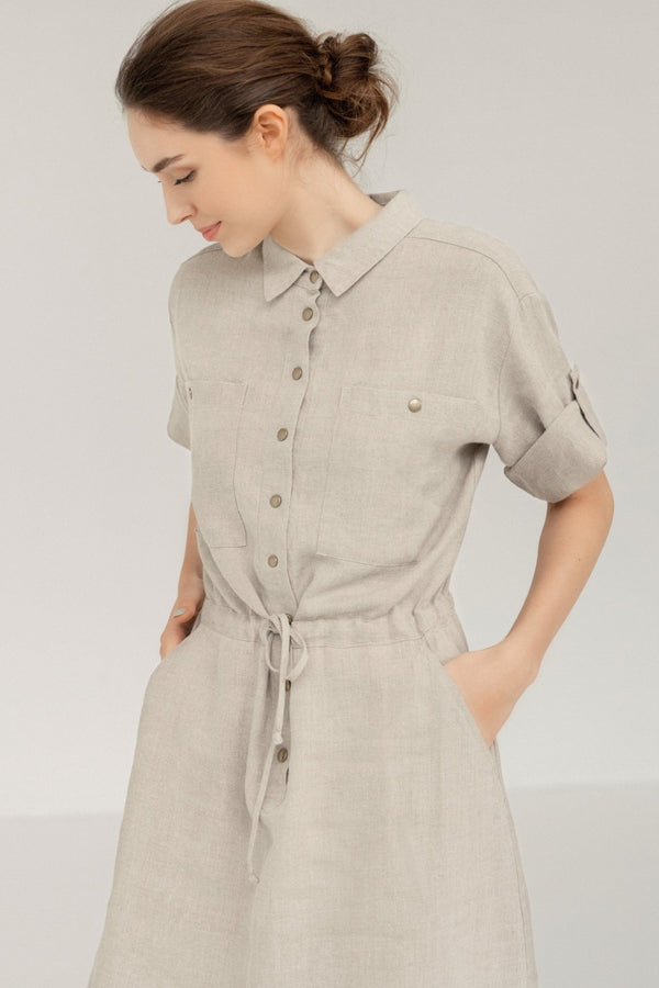 Linen Tales Melange Linen Linden Dress