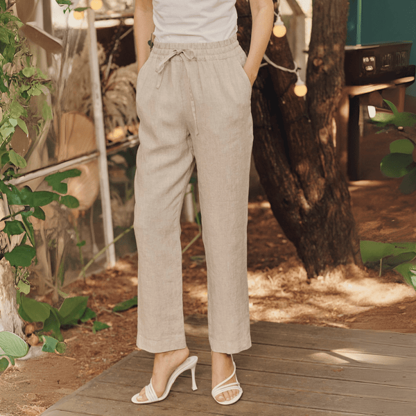 linen tales Melange Linen Octave Trousers