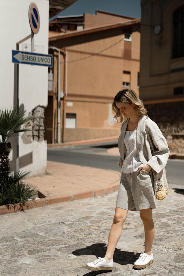 Linen Tales Melange Linen Sonata Jacket