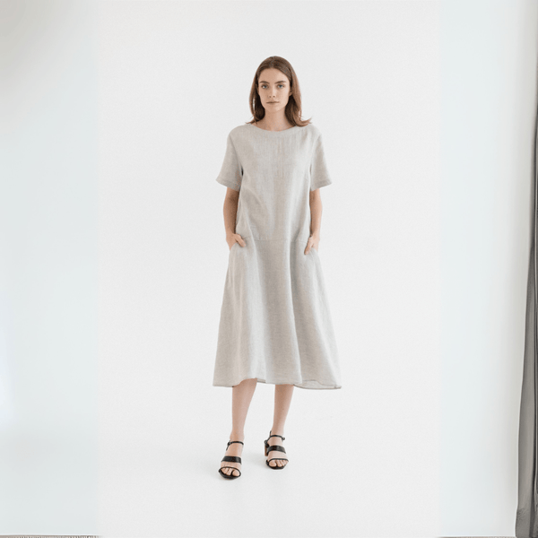 linen tales Melange Linen Speedwell Dress