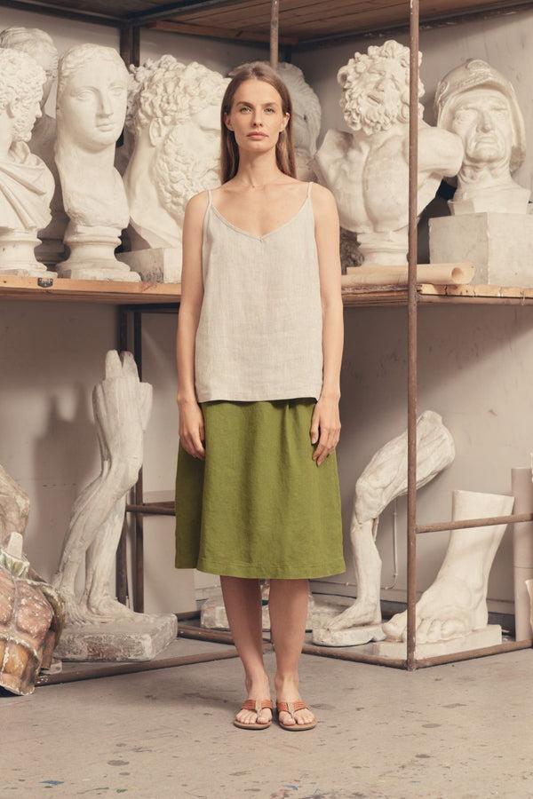 Linen Tales Melange Linen Star Top