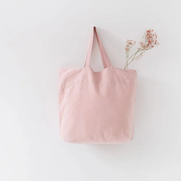 linen tales Misty Rose Linen Big Bag