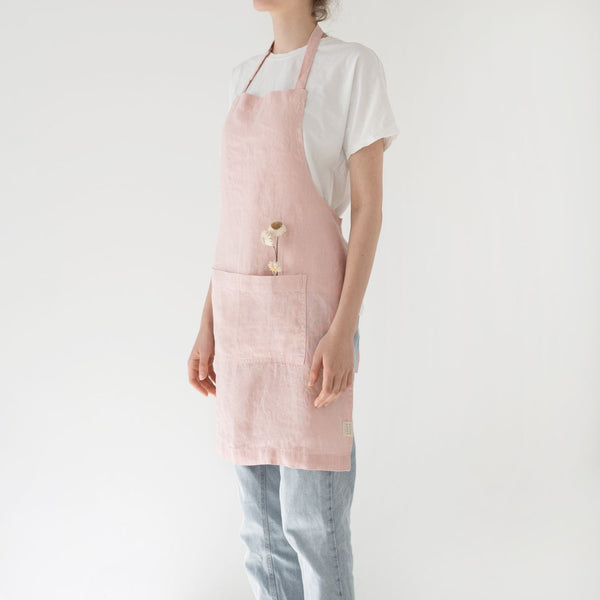 Linen Tales Misty Rose Linen Daily Apron