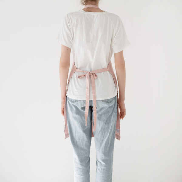 Linen Tales Misty Rose Linen Daily Apron