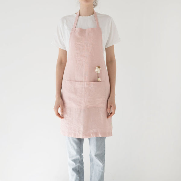 linen tales Misty Rose Linen Daily Apron