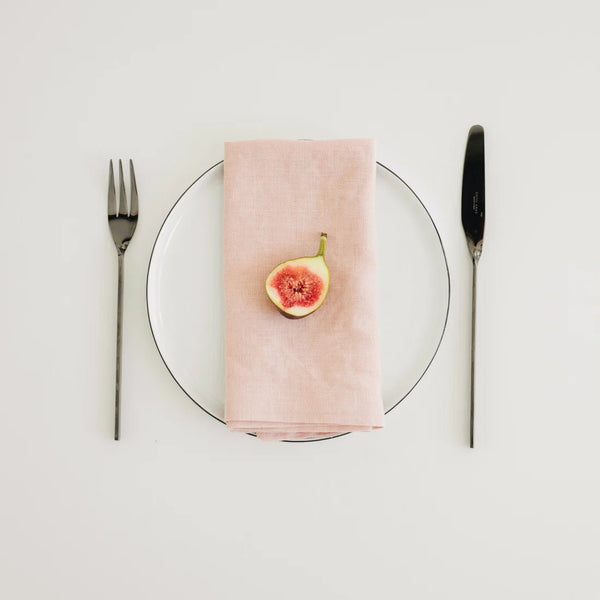 linen tales Misty Rose Linen Napkins Set of 2