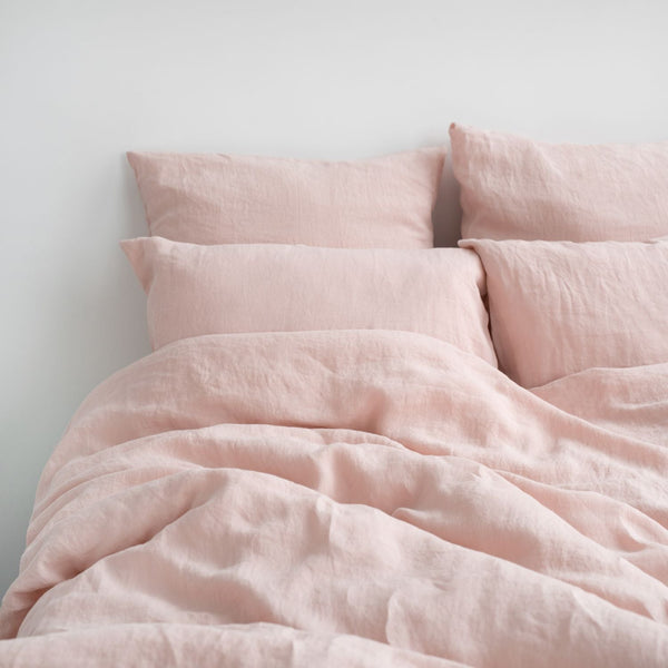 Linen Tales Misty Rose Linen Pillowcase