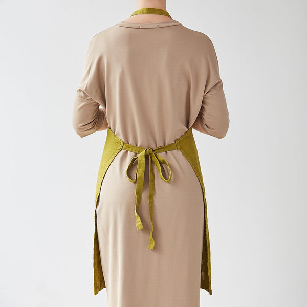 Linen Tales Moss Green Linen Daily Apron