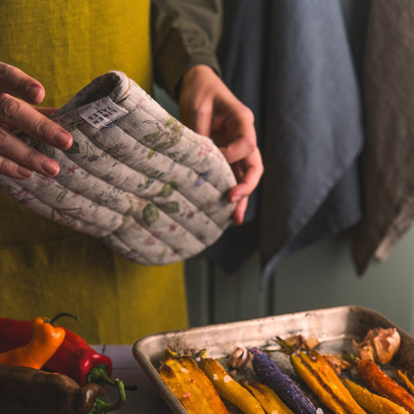 Linen Tales Moss Green Linen Daily Apron