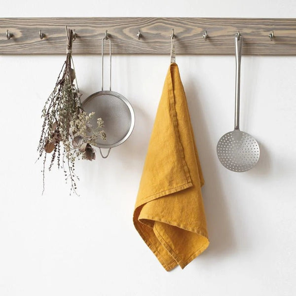 linen tales Mustard Linen Kitchen Towel