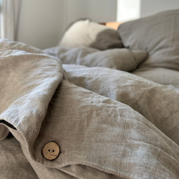 Linen Tales Natural Linen Duvet Cover