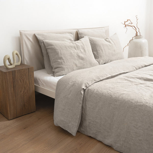 Linen Tales Natural Linen Duvet Cover Set