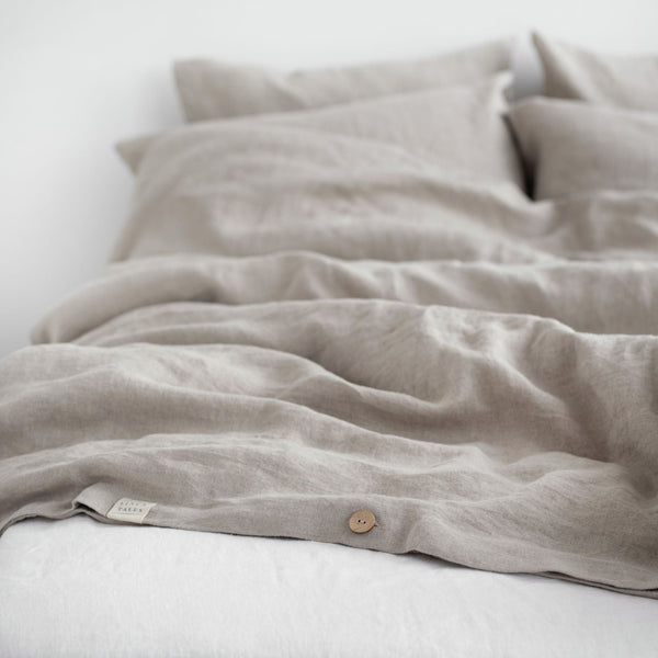 Linen Tales Natural Linen Duvet Cover Set