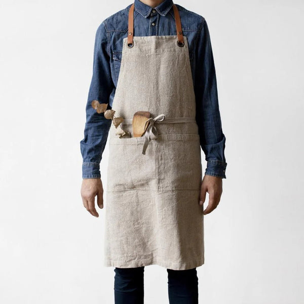 linen tales Natural Linen Luxury Apron