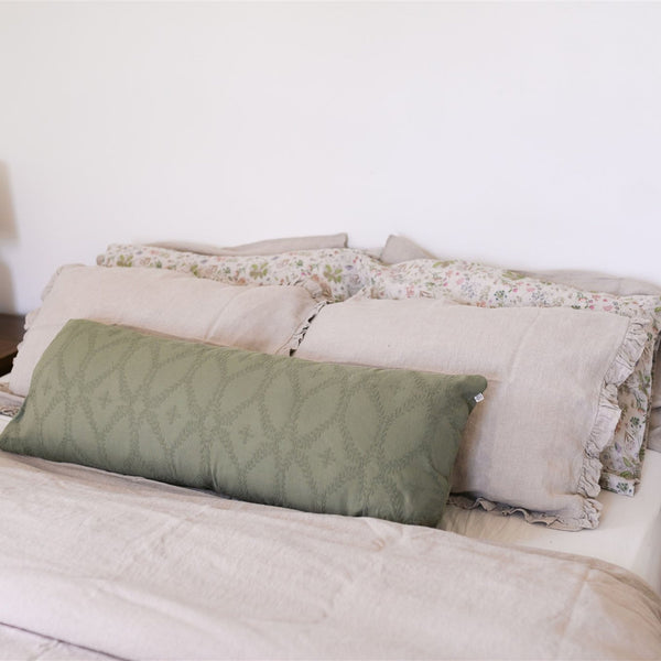 Linen Tales Natural Linen Pillowcase With Frills