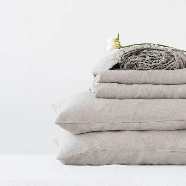 linen tales Natural Linen Sheet Set